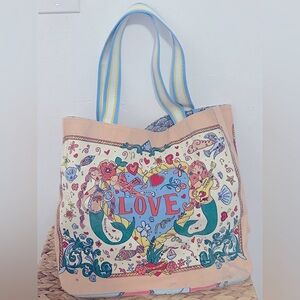 Brighton Mermaid Siren Song Canvas Tote New in Package